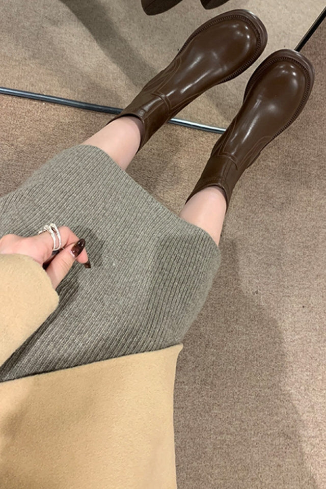 Women's Split Leather Ankle Boots