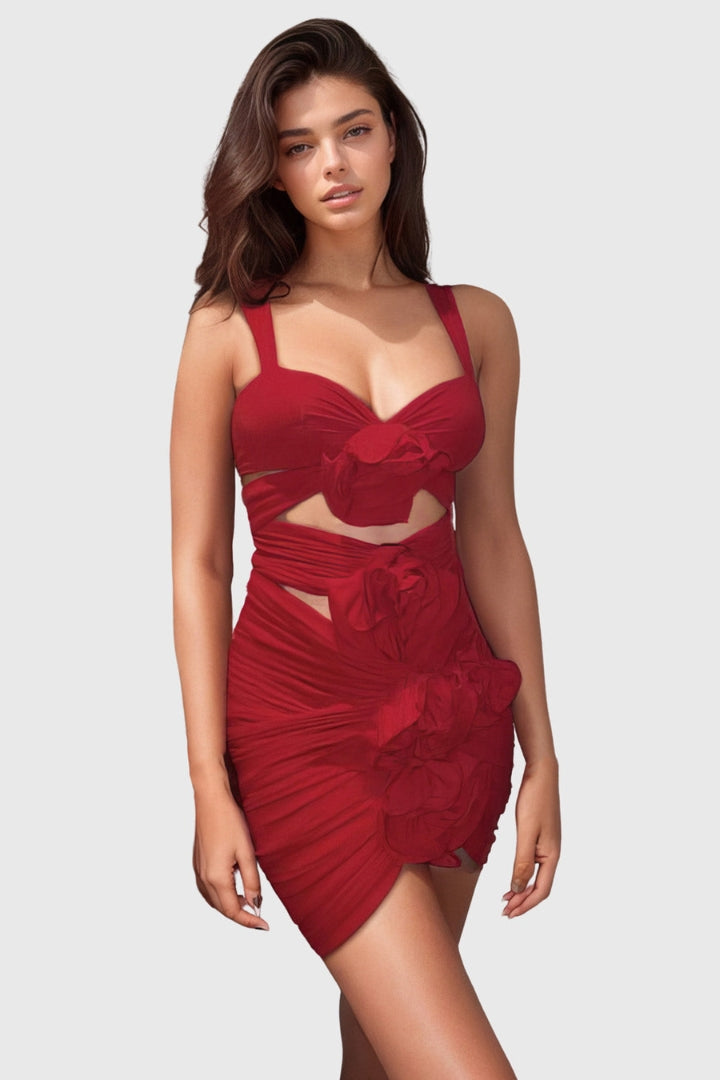 ÇİÇEKLİ 2 PARÇALI SET